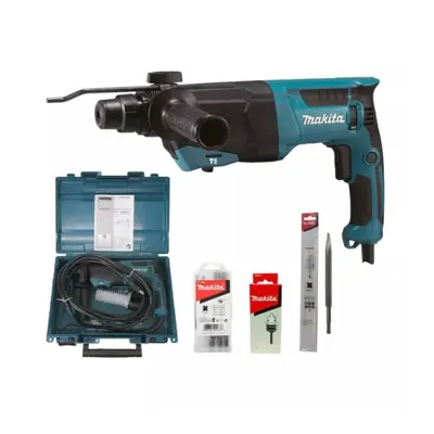 Máy khoan búa 3 chức năng 800W Makita HR2670X5 (Kèm phụ kiện)